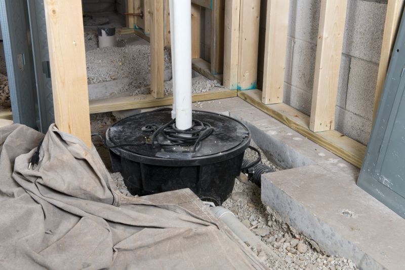 Basement Drainage Installation in Warwick, RI