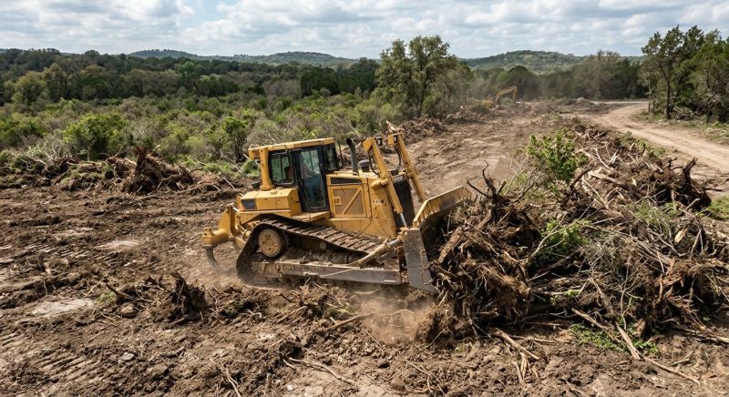 Bulldozer Clearing in Atlanta, GA