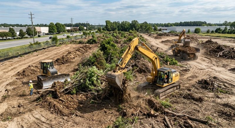 Commercial Lot Clearing in Katy, TX