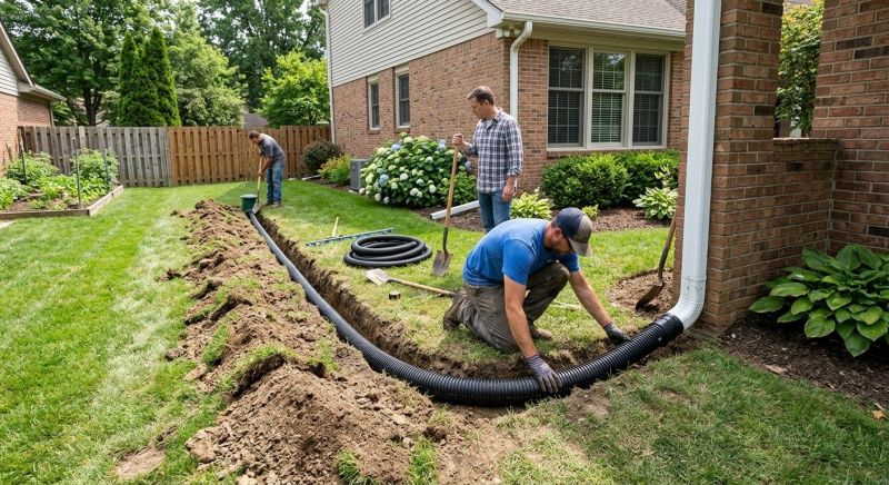 Downspout Trenching in Salt Lake City, UT