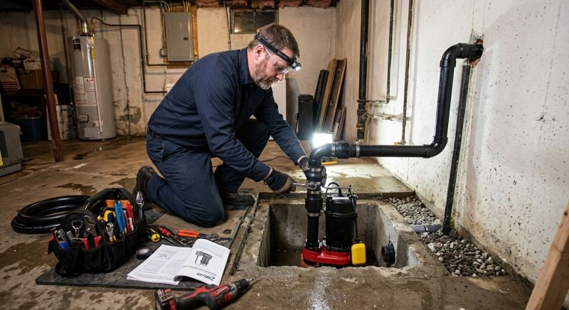 Drainage Pump Installation in Manchester, NH
