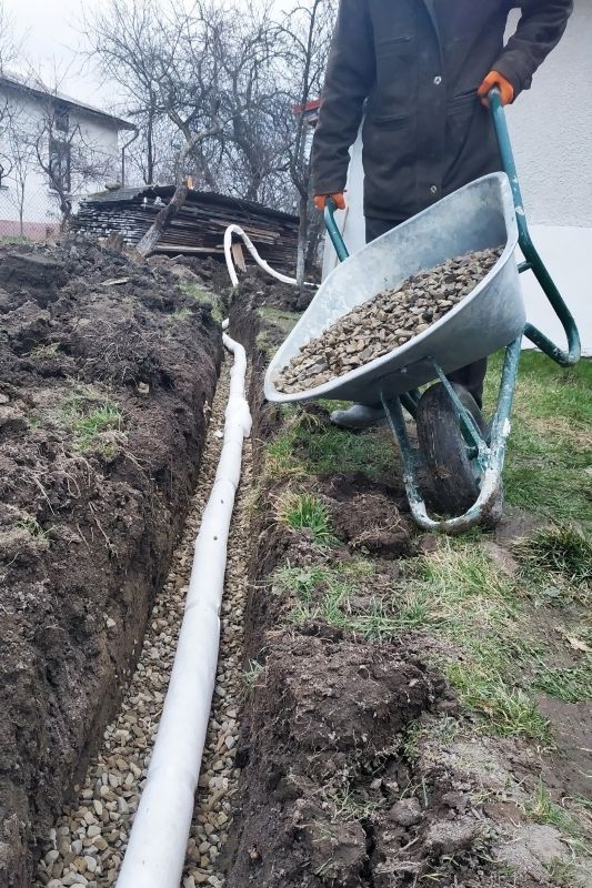 Drainage Trench Installation in Houston, TX