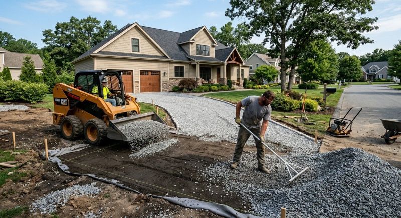 Gravel Pad Installation in Calvert County, MD