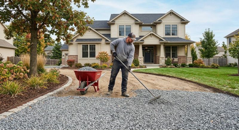 Gravel Spreading in Calvert County, MD