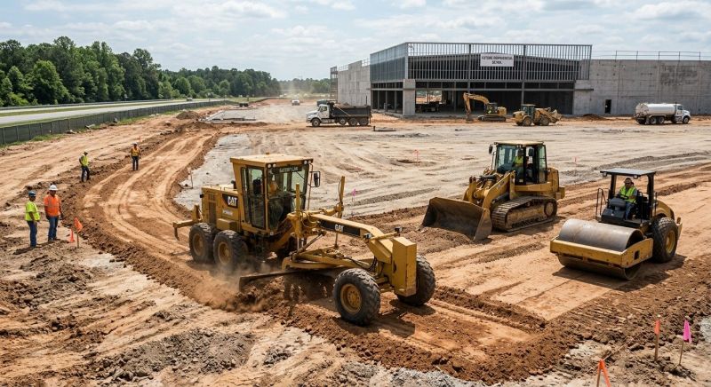 Parking Lot Excavation in Ellijay, GA