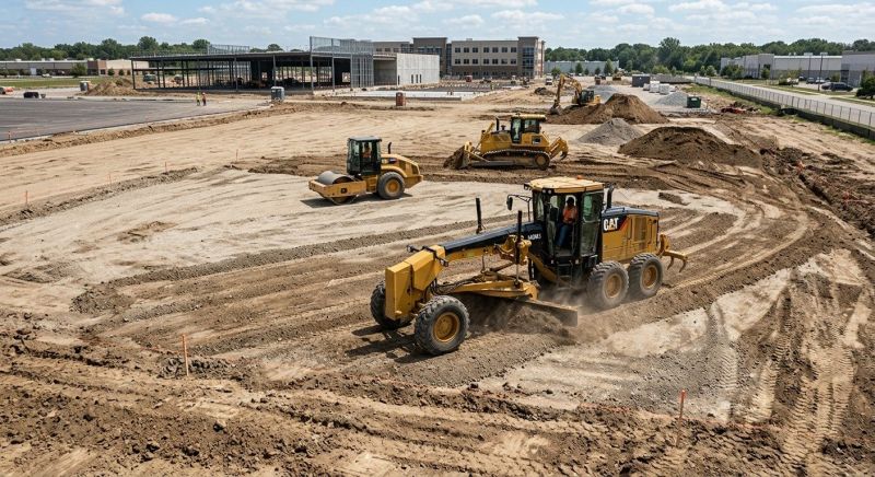 Parking Lot Excavation in Marietta, GA