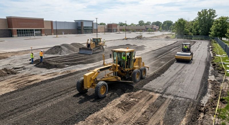 Parking Lot Leveling in Katy, TX