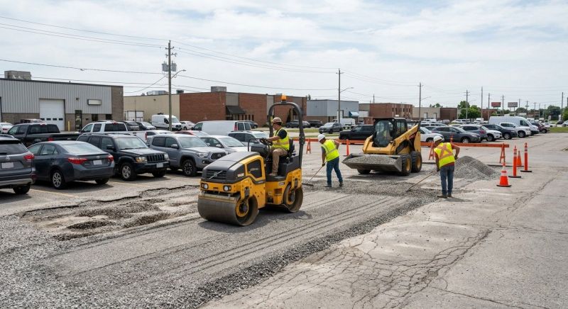 Parking Lot Leveling in Katy, TX