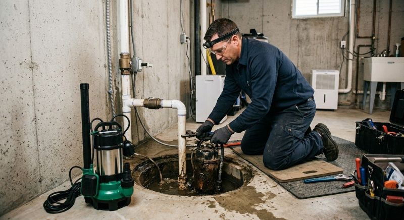 Sump Pump Installation in Manchester, NH