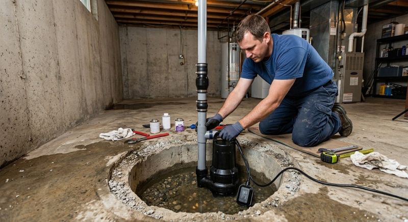 Sump Pump Relocation in Huntsville, AL